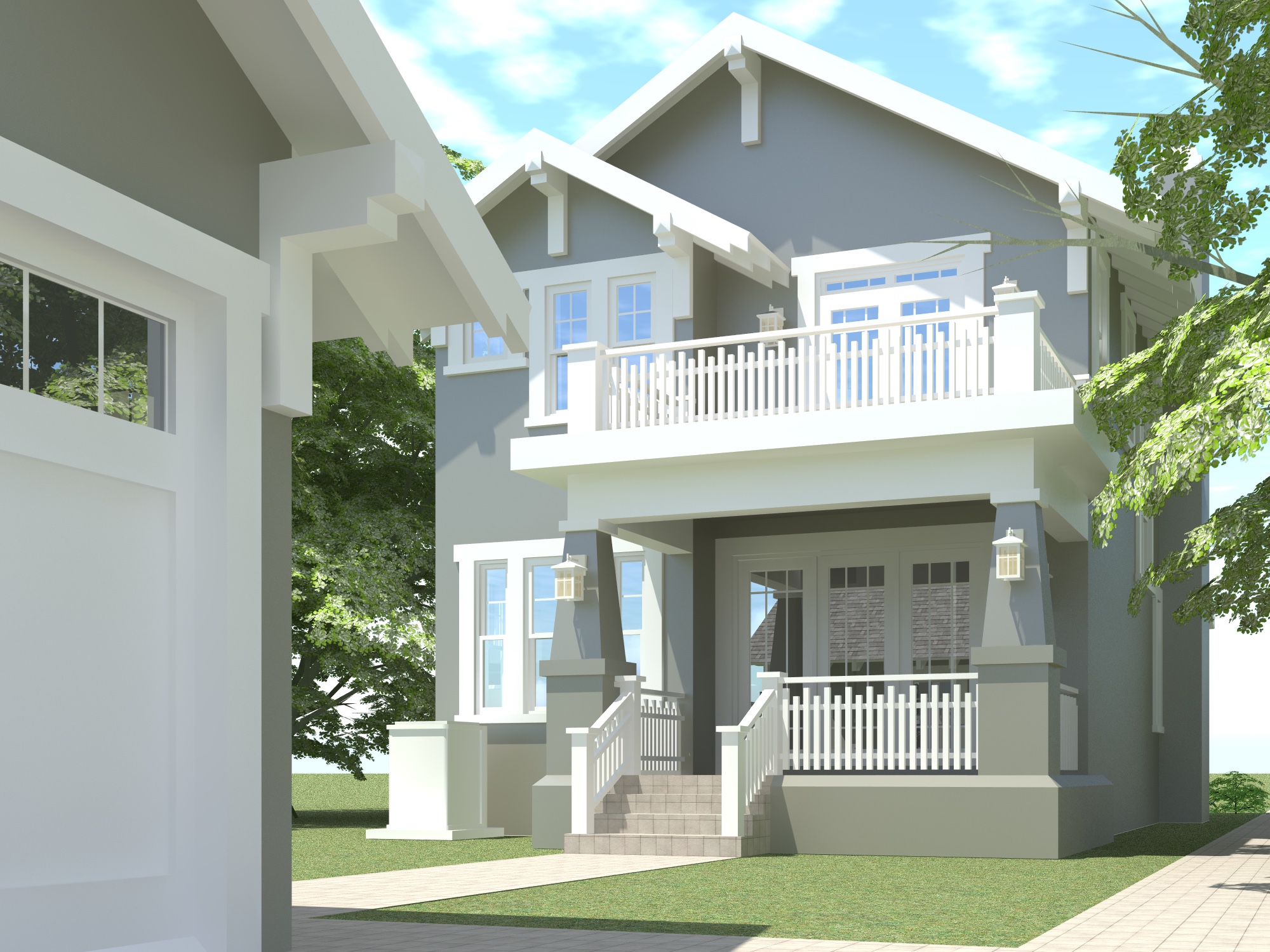 Front View of this 3-Bedroom, 1586 Sq Ft Plan - 116-1007