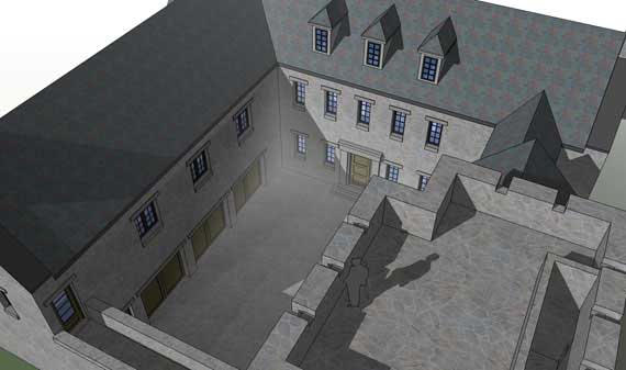 Aerial View of this 5-Bedroom, 6974 Sq Ft Plan - 116-1010