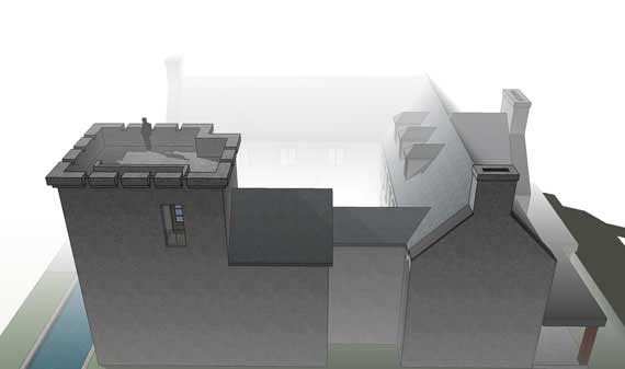 Aerial View of this 5-Bedroom, 6974 Sq Ft Plan - 116-1010