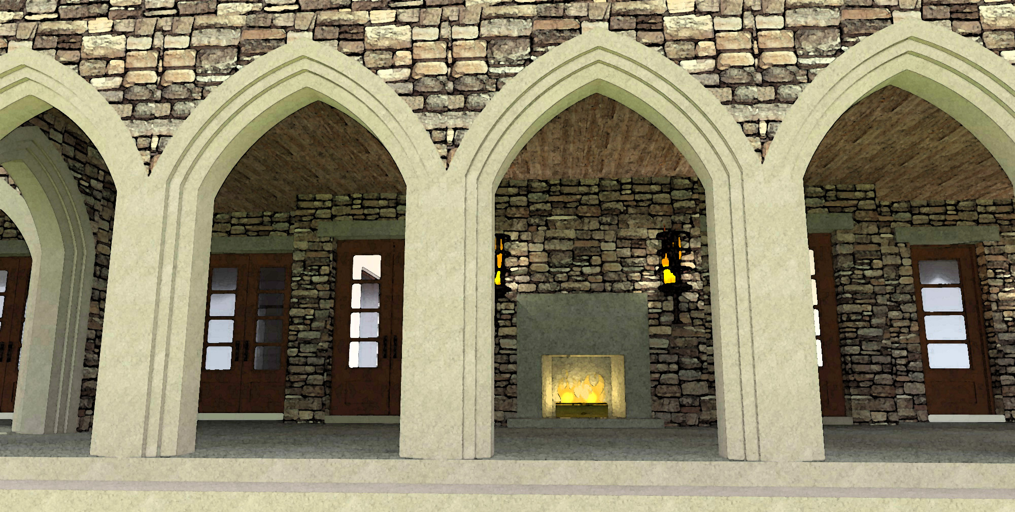 Porch of this 5-Bedroom, 6974 Sq Ft Plan - 116-1010