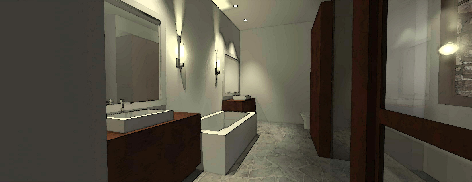 Bathroom of this 5-Bedroom, 6974 Sq Ft Plan - 116-1010