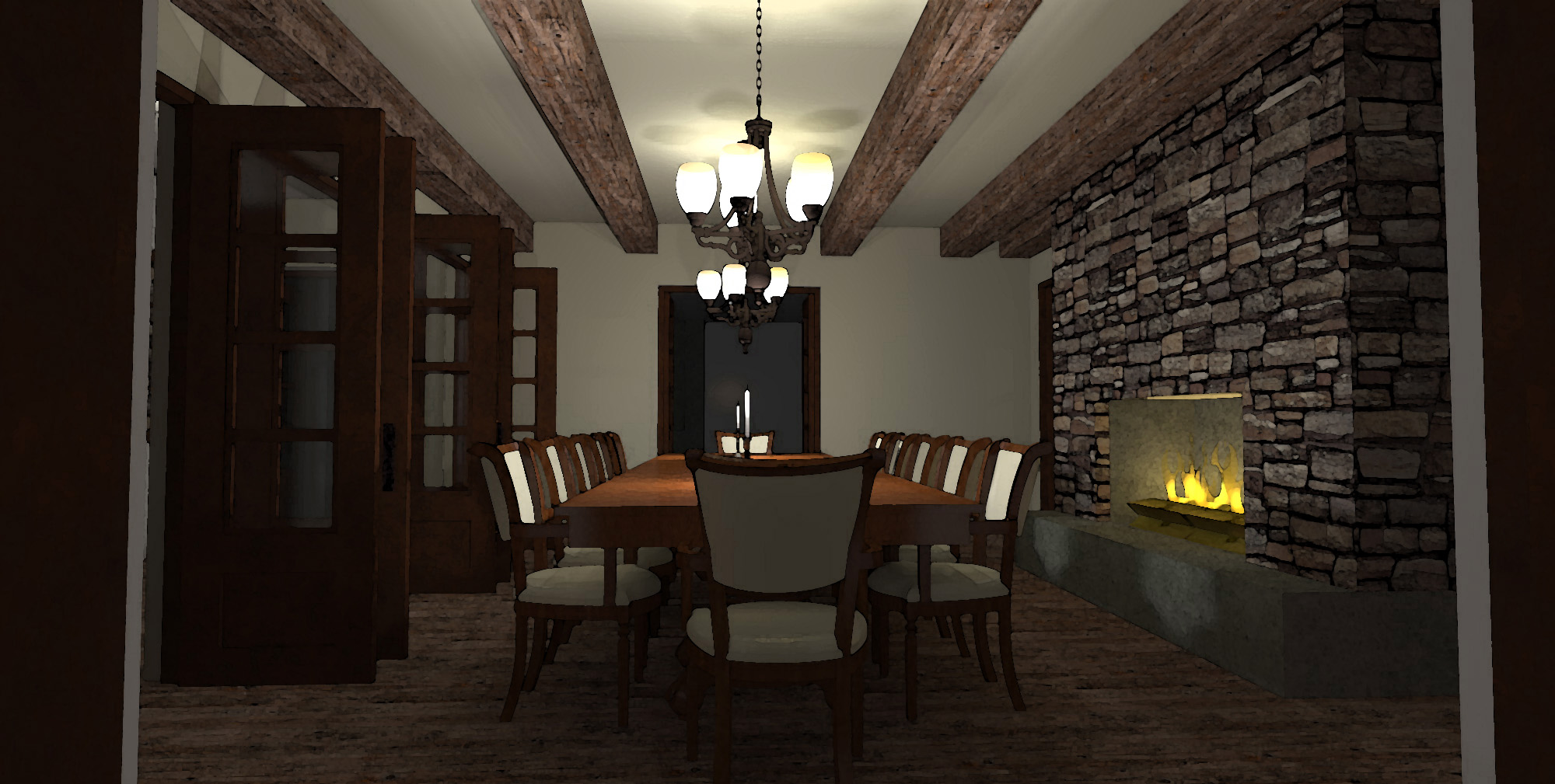 Dining Room of this 5-Bedroom, 6974 Sq Ft Plan - 116-1010