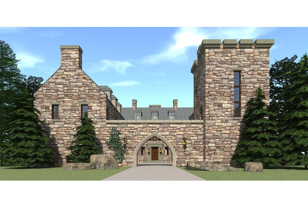 European Luxury Castle (ThePlanCollection: House Plan #116-1010)