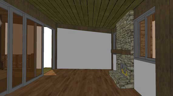 Great Room of this 1-Bedroom, 456 Sq Ft Plan - 116-1013