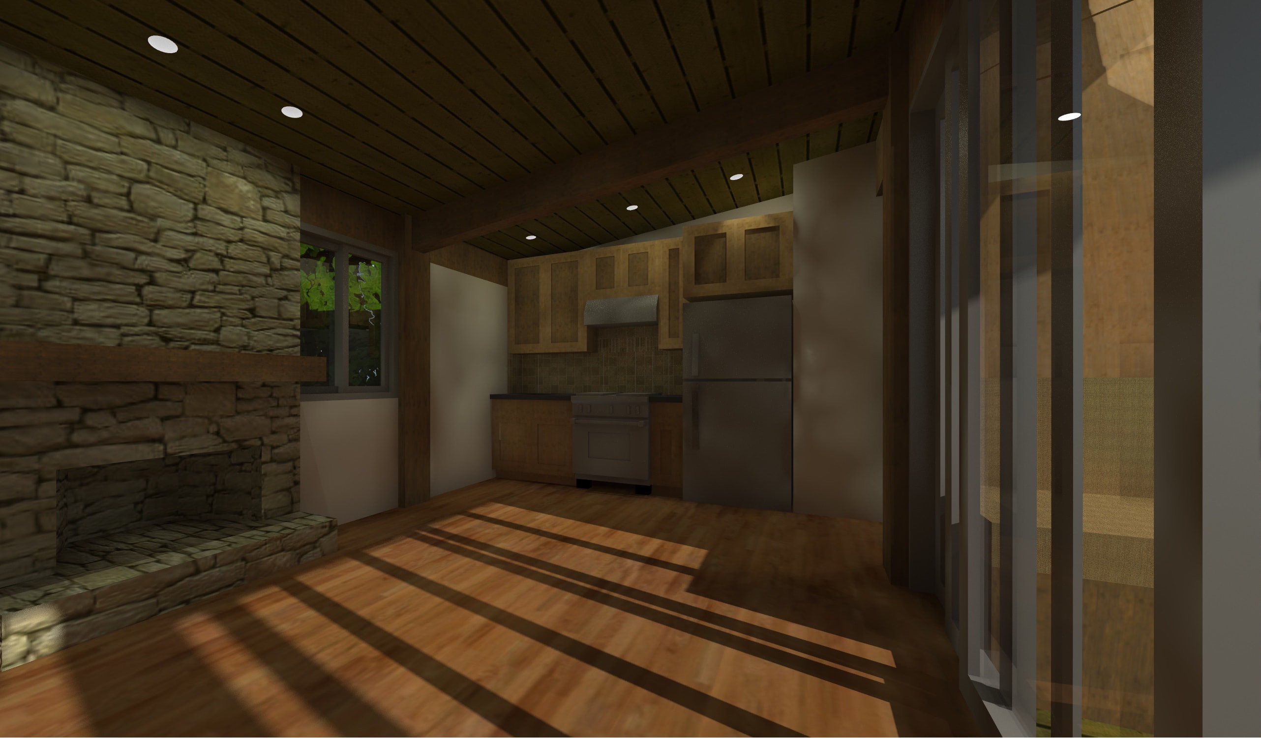 Great Room of this 1-Bedroom, 456 Sq Ft Plan - 116-1013