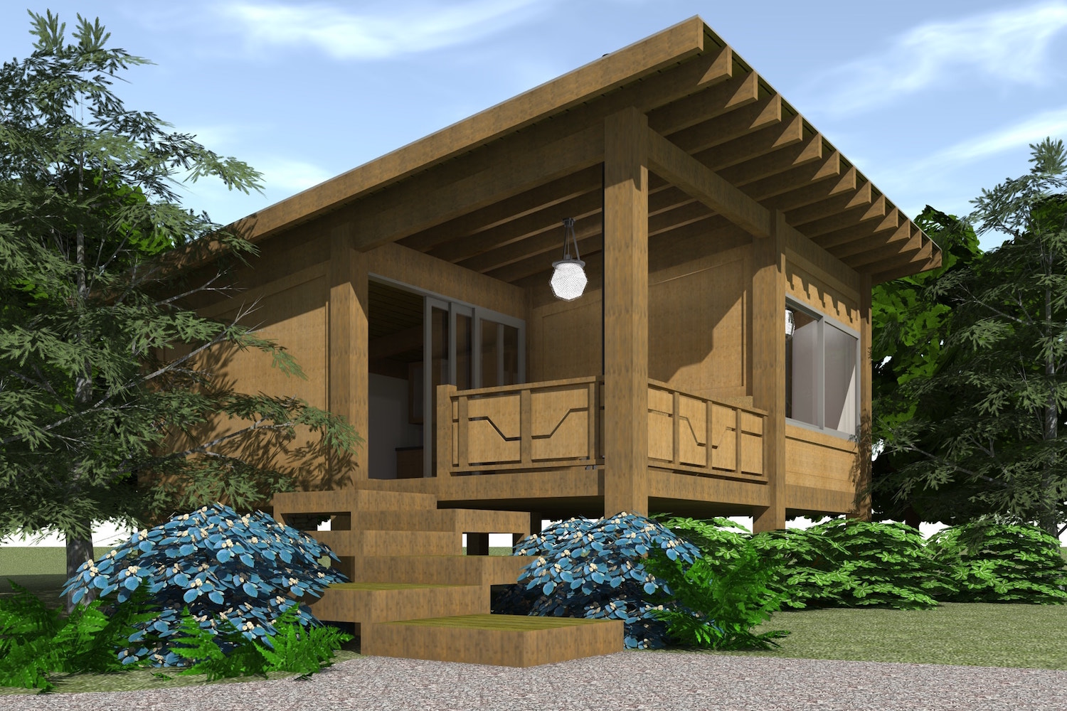 Contemporary style home (ThePlanCollection: Plan #116-1013)