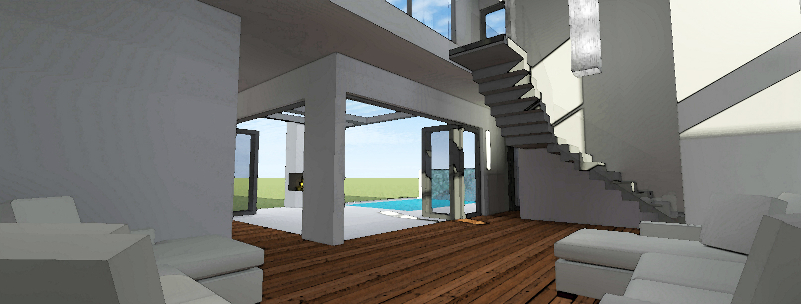 Living Room of this 3-Bedroom, 2459 Sq Ft Plan - 116-1015