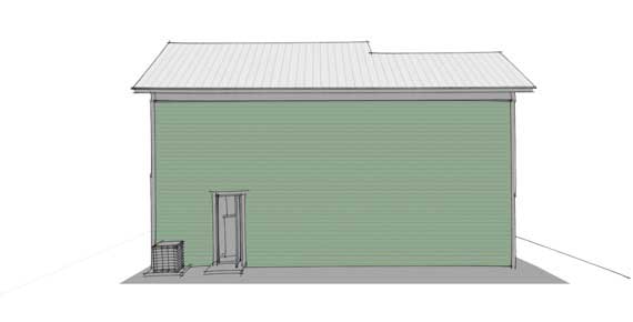 Home Plan Rear Elevation of this 4-Bedroom,2592 Sq Ft Plan -116-1021