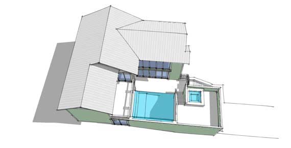 Aerial View of this 4-Bedroom, 2592 Sq Ft Plan - 116-1021