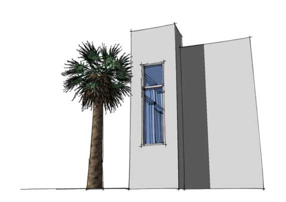Rear View of this 1-Bedroom, 99 Sq Ft Plan - - 116-1022