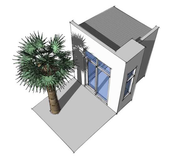 Aerial View of this 1-Bedroom, 99 Sq Ft Plan - - 116-1022
