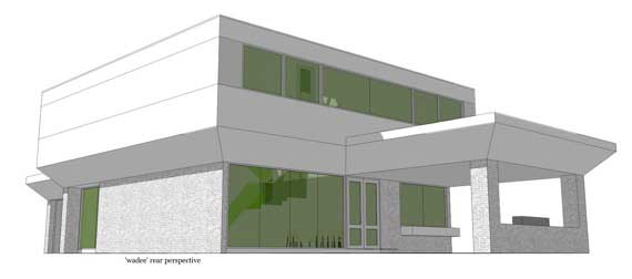 Home Plan Rear Elevation of this 4-Bedroom,3396 Sq Ft Plan -116-1025