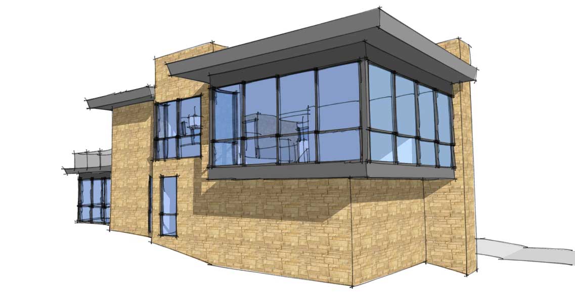 Left Side View of this 4-Bedroom, 3469 Sq Ft Plan - 116-1028