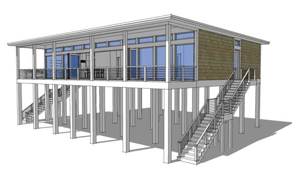 Color Rendering of this house plan