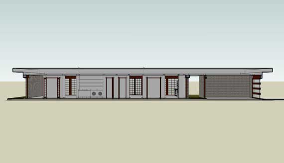 Side View of this 4-Bedroom, 2457 Sq Ft Plan - 116-1031