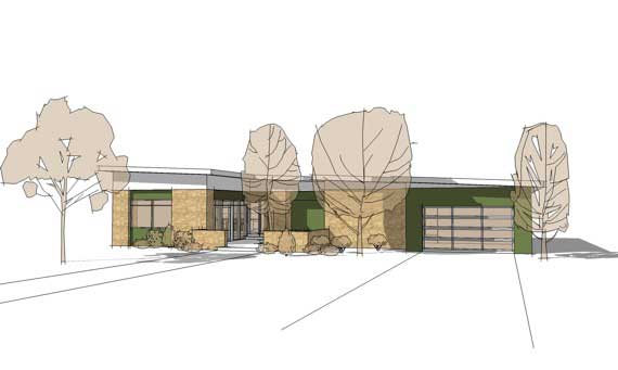 Home Plan Front Elevation of this 4-Bedroom,2818 Sq Ft Plan -116-1034