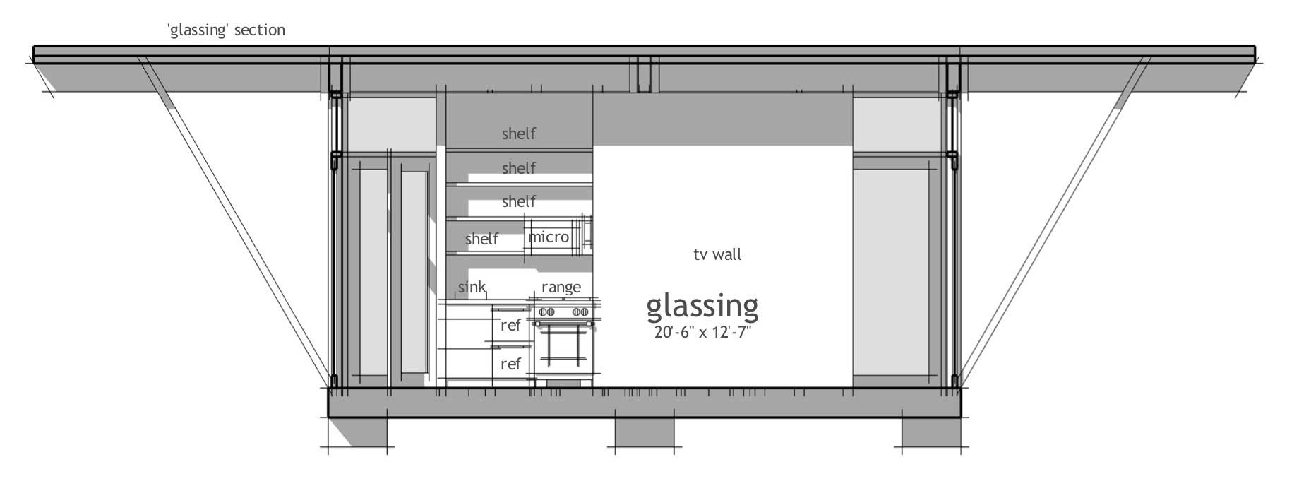 Side View of this 2-Bedroom, 688 Sq Ft Plan - 116-1035
