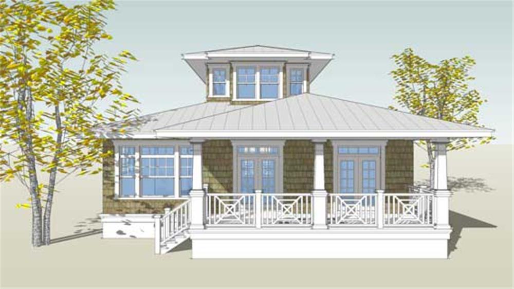 Front View of this 3-Bedroom, 2621 Sq Ft Plan - 116-1036