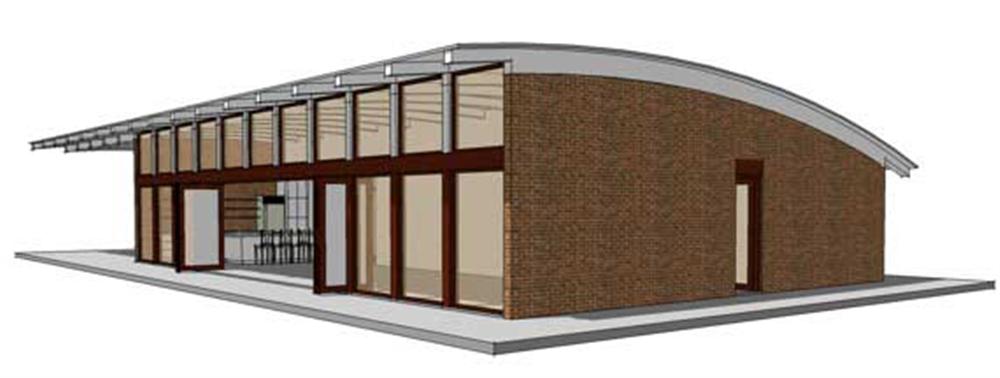 Rear View of this 4-Bedroom, 2457 Sq Ft Plan - 116-1037