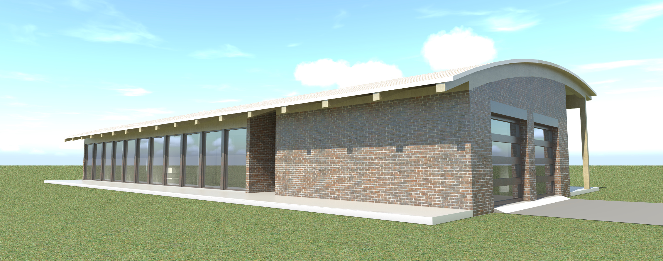 Home Plan Rear Elevation of this 4-Bedroom,2457 Sq Ft Plan -116-1037