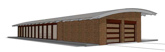 Home Plan Rear Elevation of this 4-Bedroom,2457 Sq Ft Plan -116-1037
