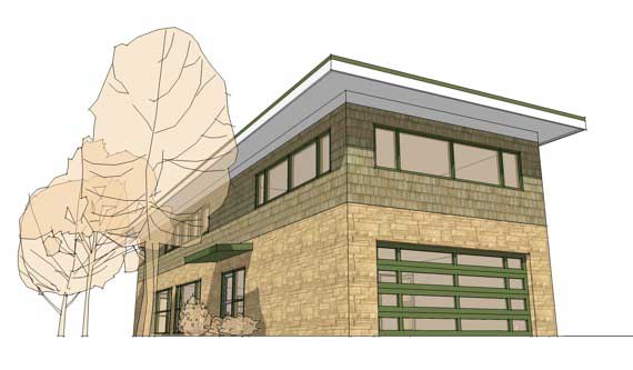Color Rendering of this house plan