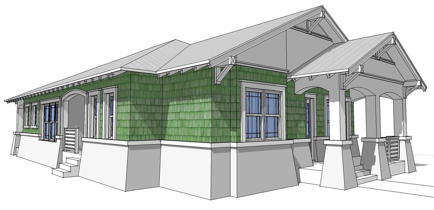 Left Side View of this 3-Bedroom, 1474 Sq Ft Plan - 116-1051