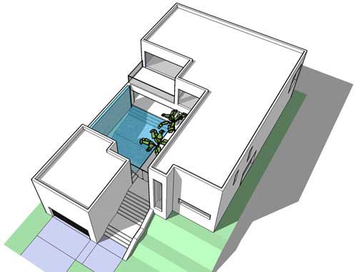 Aerial View of this 6-Bedroom, 4757 Sq Ft Plan - 116-1067