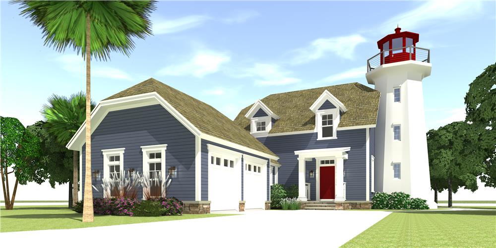 Front View of this 3-Bedroom, 2082 Sq Ft Plan - 116-1073