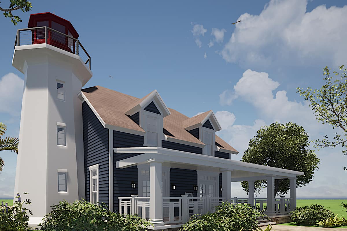 Rear View of this 3-Bedroom, 2082 Sq Ft Plan - 116-1073