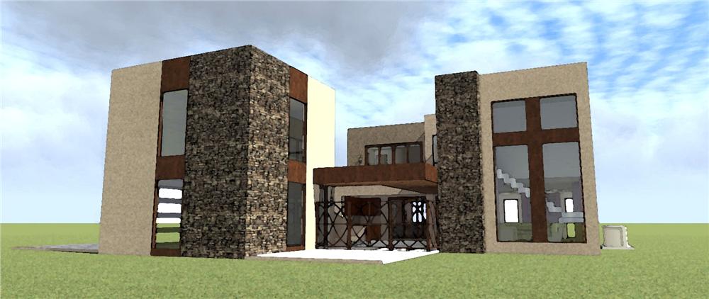 Front View of this 4-Bedroom, 3100 Sq Ft Plan - 116-1078