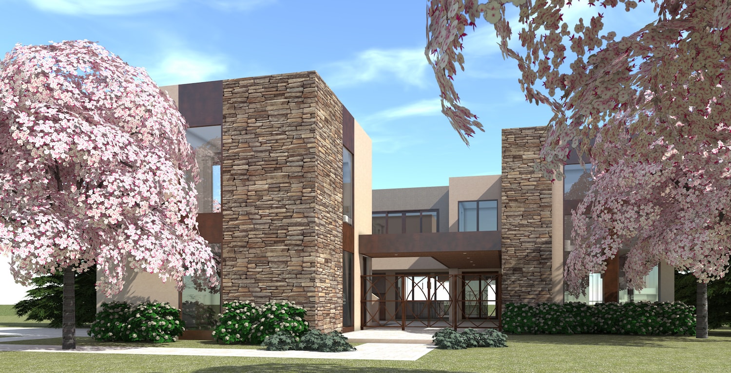 Front view of this 4-Bedroom, 3100 Sq Ft Plan - 116-1078