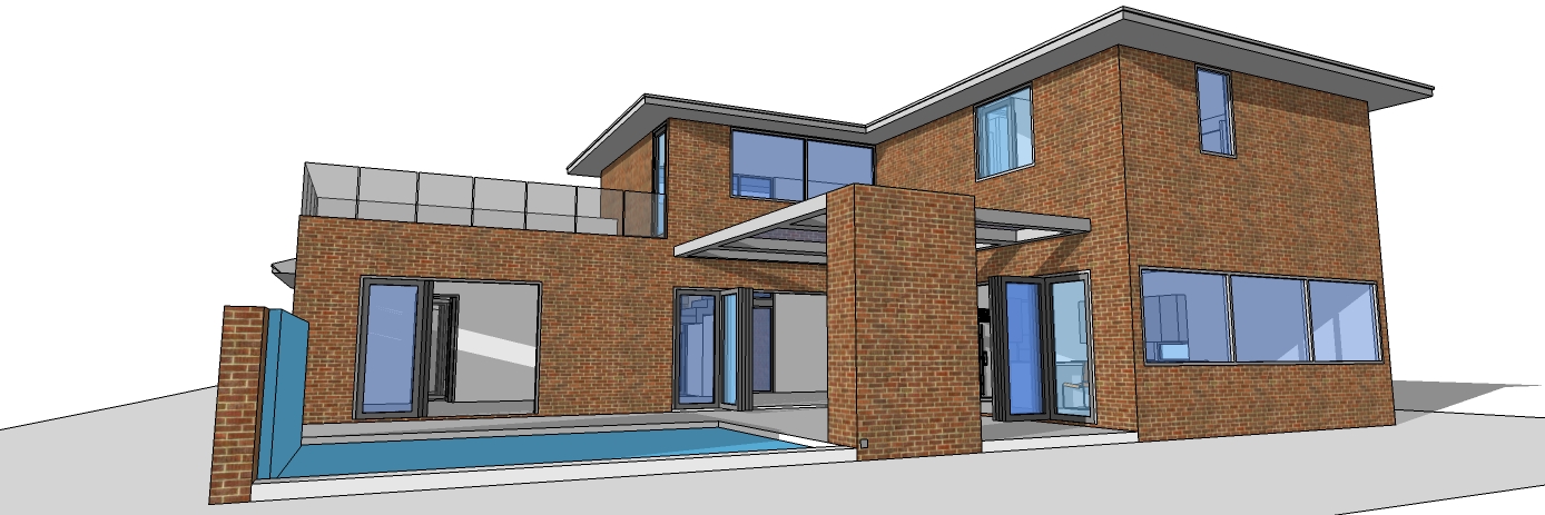 Home Plan Rear Elevation of this 3-Bedroom,2459 Sq Ft Plan -116-1079
