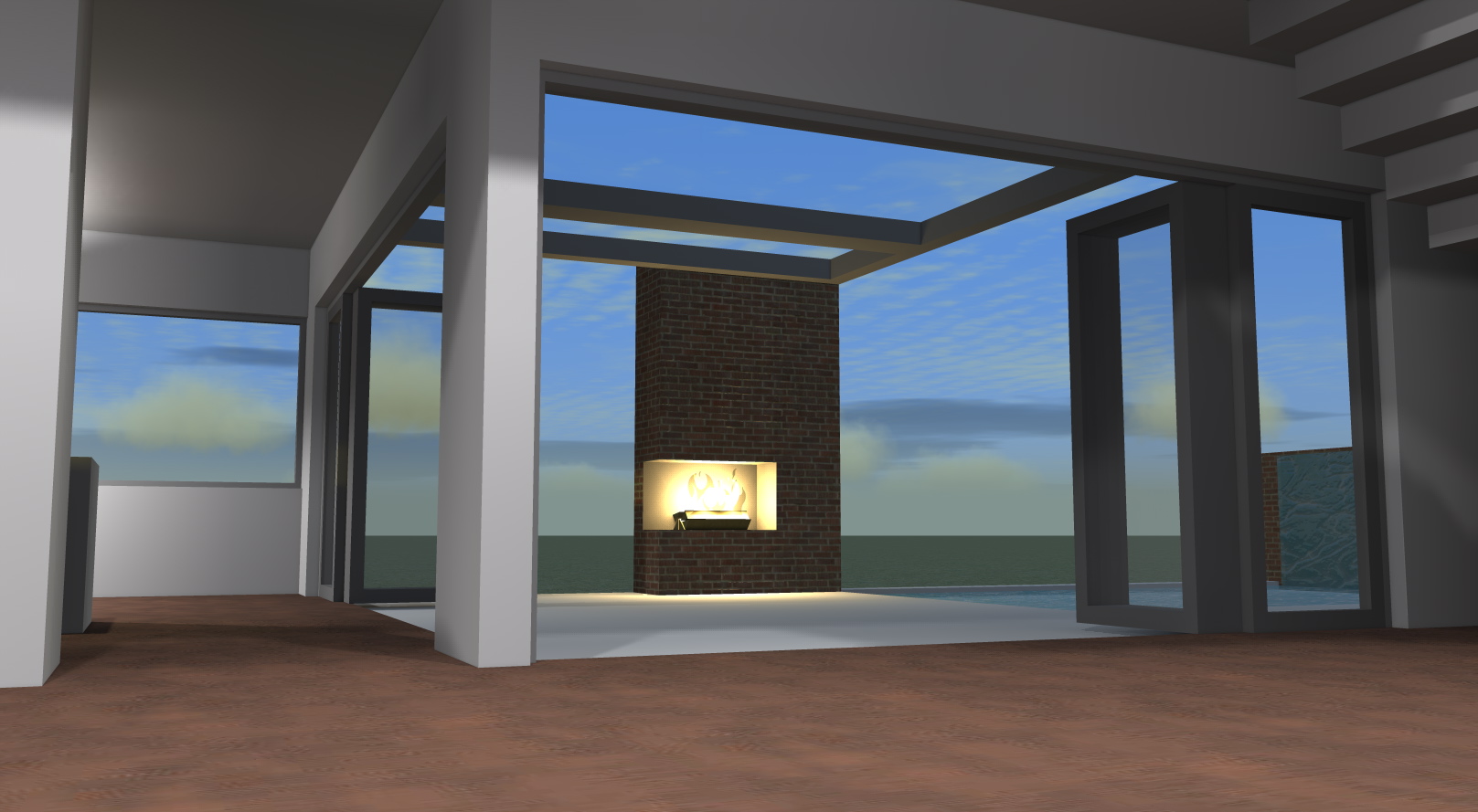 Living Room of this 3-Bedroom,2459 Sq Ft Plan -2459