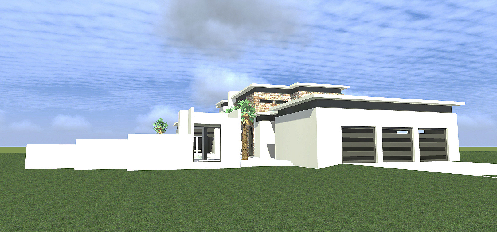Home Plan Left Elevation of this 4-Bedroom,3885 Sq Ft Plan -116-1080