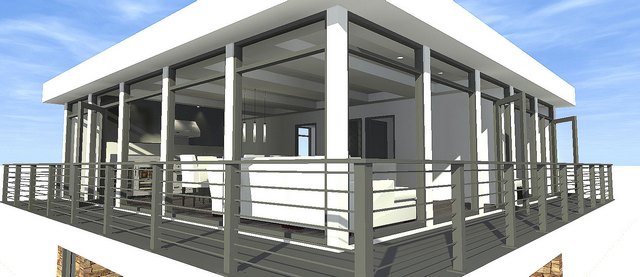 Balcony of this 2-Bedroom, 930 Sq Ft Plan - 116-1082