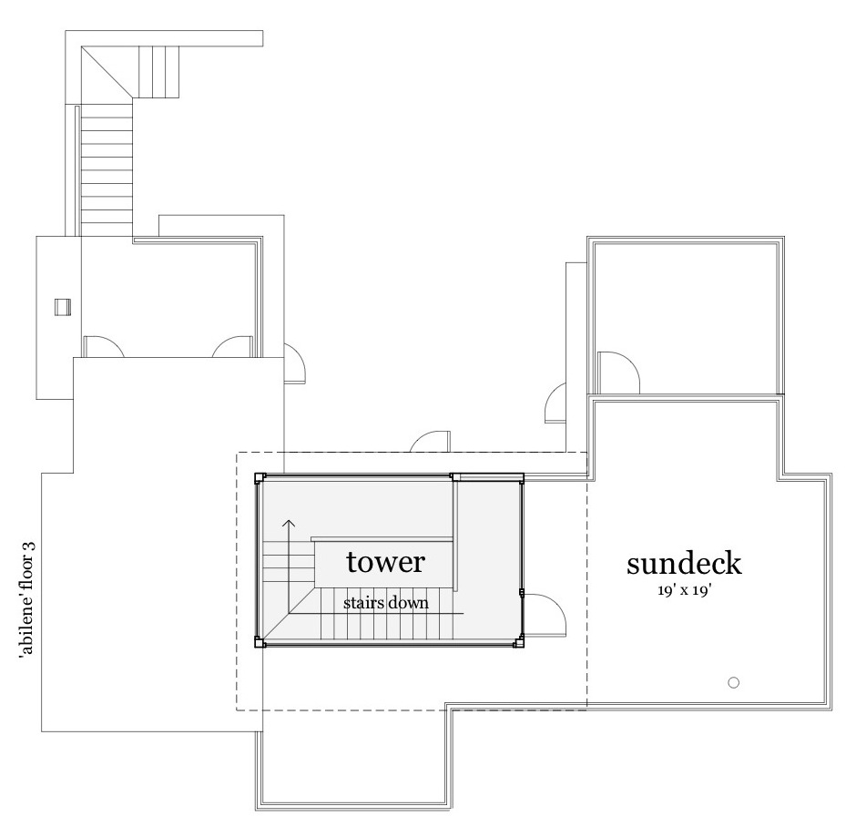 Third Story of Modern Plan #116-1084