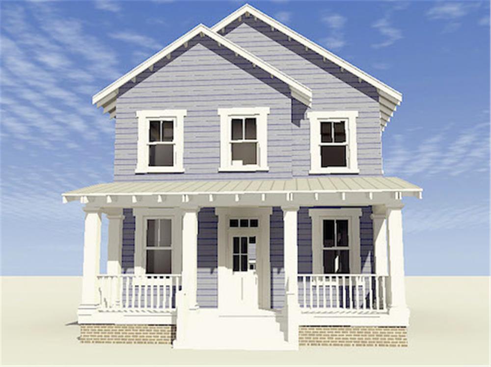 Home Plan Front Elevation of this 3-Bedroom,2080 Sq Ft Plan -116-1088