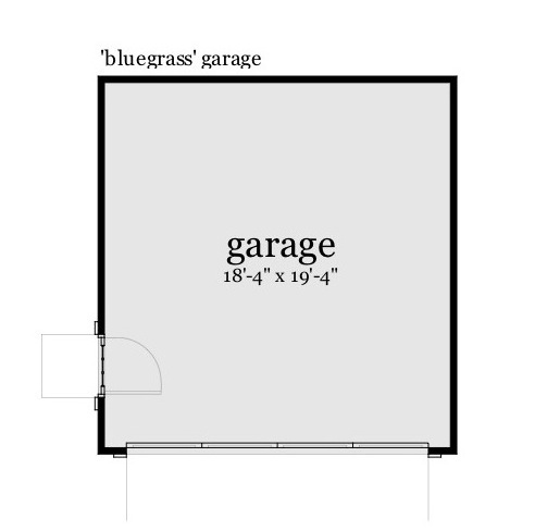 Floor Plan Garage of Farmhouse Plan #116-1088