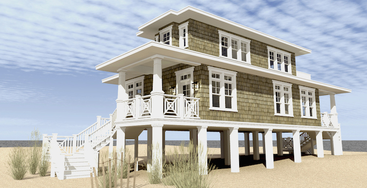 Home Plan Right Elevation of this 2-Bedroom,1283 Sq Ft Plan -116-1089