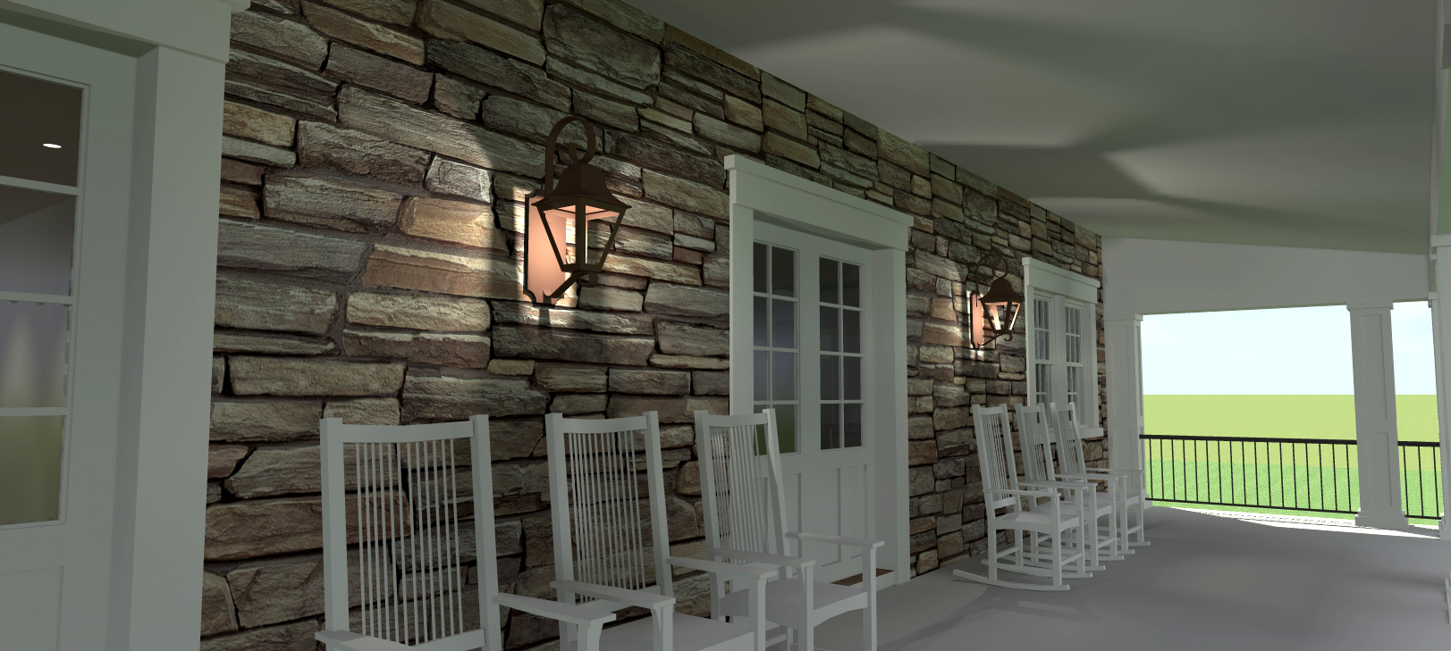 Porch of this 4-Bedroom, 3722 Sq Ft Plan - 116-1090