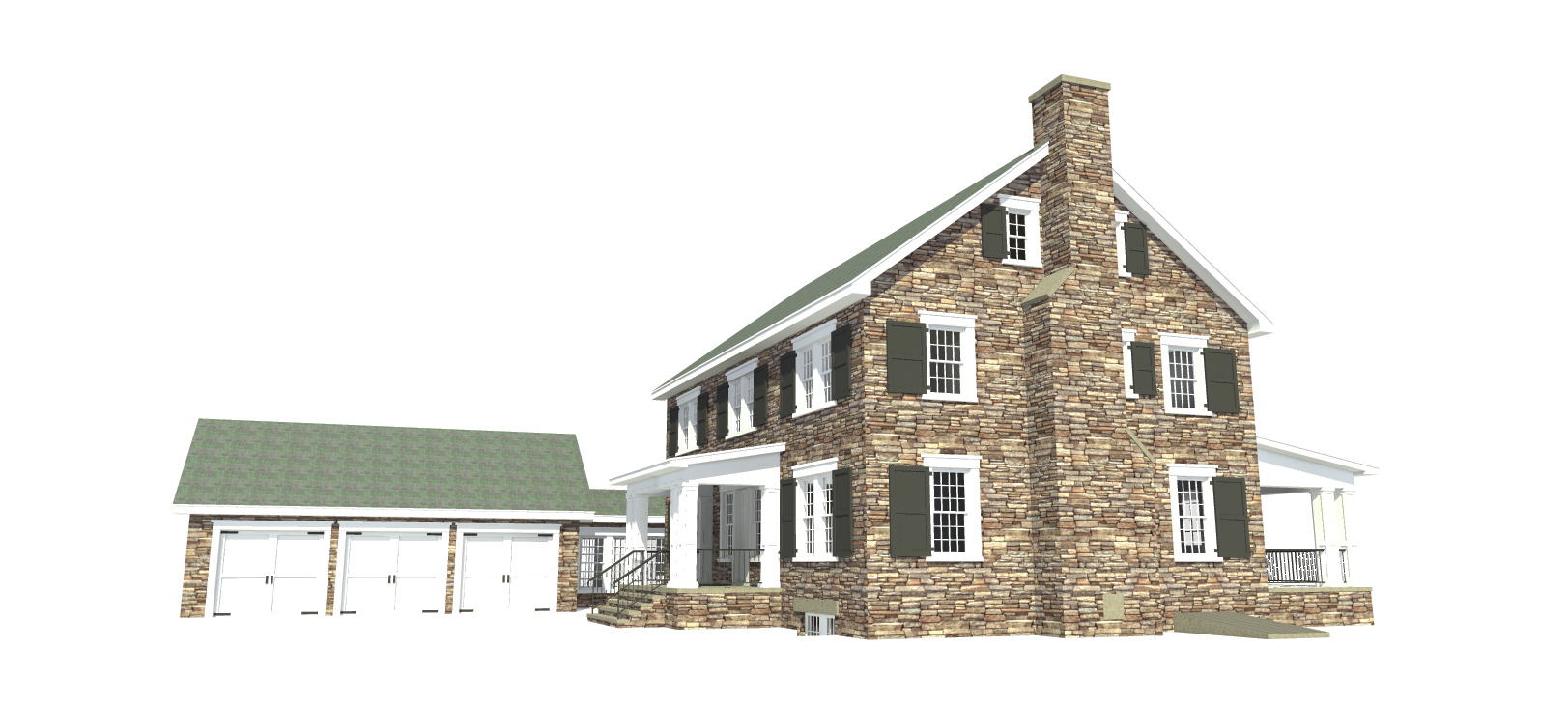 Home Plan Right Elevation of this 4-Bedroom,3722 Sq Ft Plan -116-1090