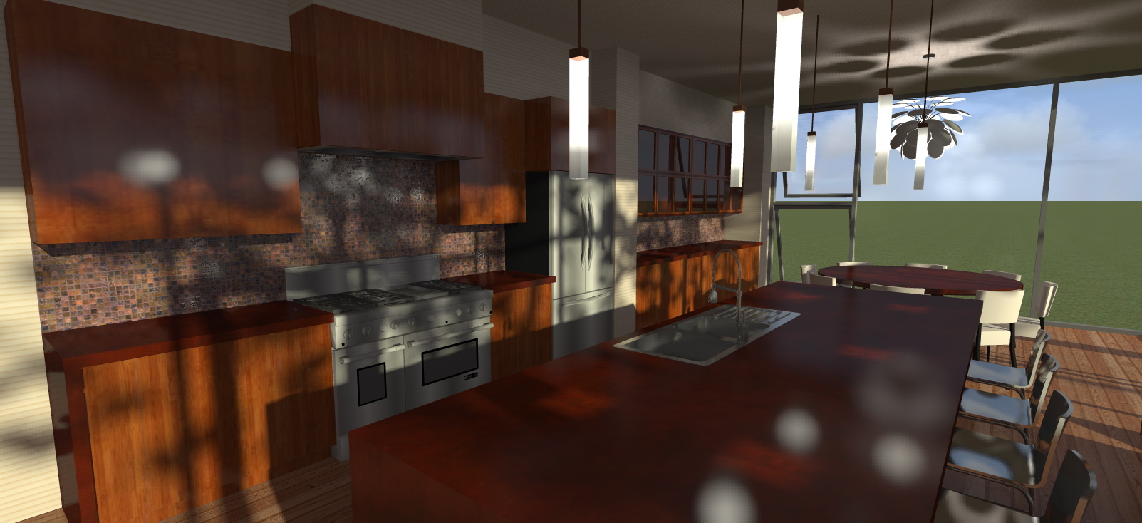 Kitchen: Kitchen Island of this 3-Bedroom, 1968 Sq Ft Plan - 116-1091