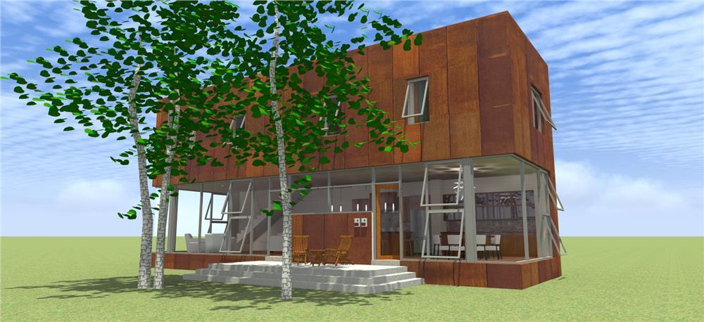 Front View of this 3-Bedroom, 1968 Sq Ft Plan - 116-1091