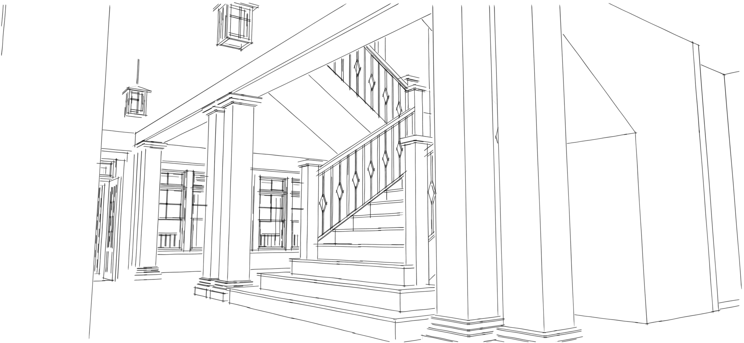Entry Hall: Staircase of this 5-Bedroom, 4742 Sq Ft Plan - 116-1092
