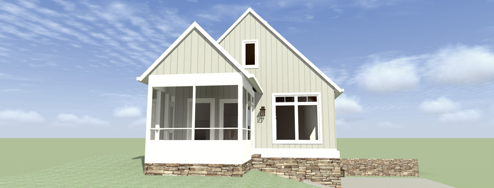Home Plan Left Elevation of this 3-Bedroom,2342 Sq Ft Plan -116-1095