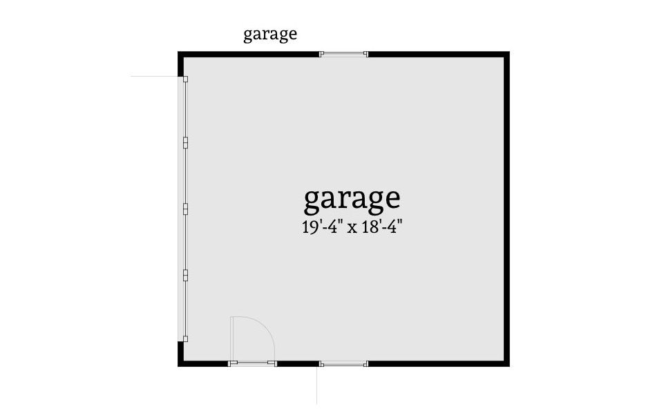 Floor Plan Garage of Country Plan #116-1096