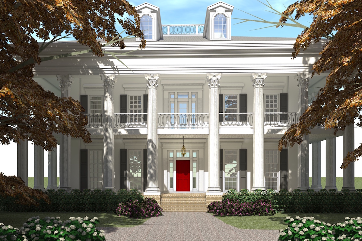Front View of this 3-Bedroom, 4500 Sq Ft Plan - 116-1097