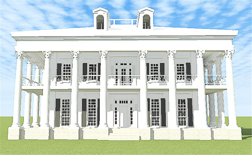 Front View of this 3-Bedroom, 4500 Sq Ft Plan - 116-1097