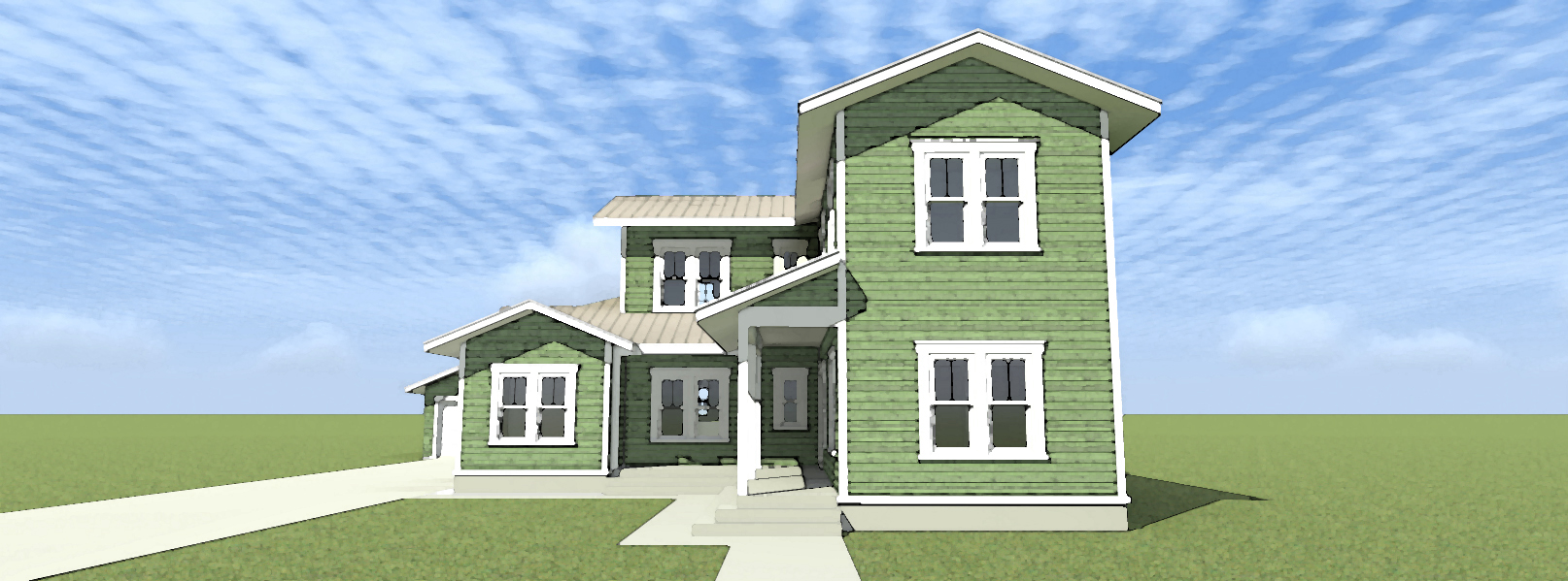 Home Plan Front Elevation of this 4-Bedroom,2362 Sq Ft Plan -116-1098
